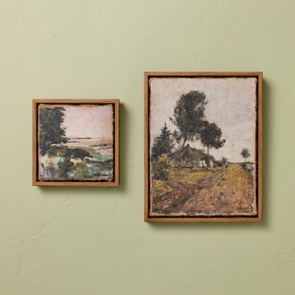 Hearth and hand with Magnolia - 2pc Landscape Burlap Wall Art Set